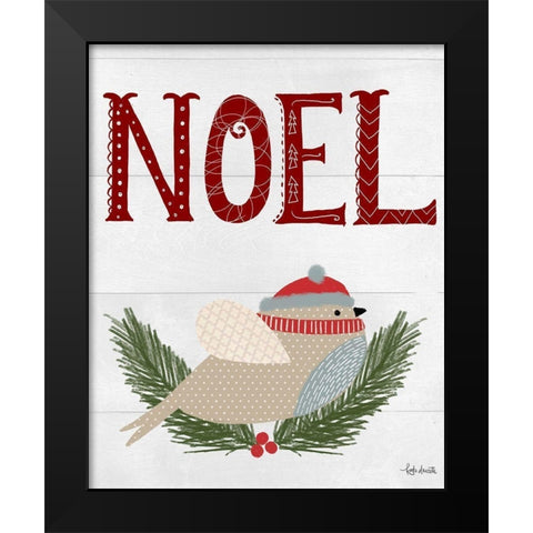 Noel Black Modern Wood Framed Art Print by Doucette, Katie