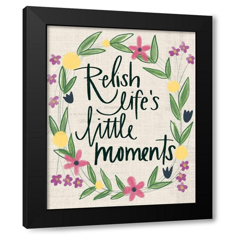 Relish Lifes Moments Black Modern Wood Framed Art Print with Double Matting by Doucette, Katie