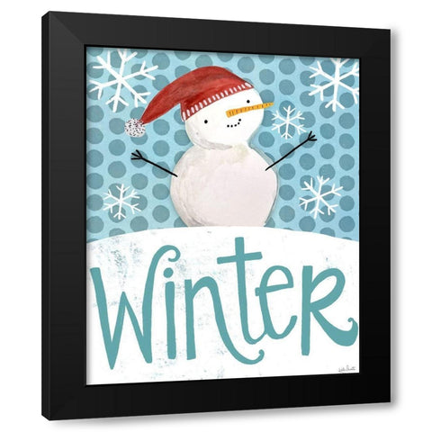 Winter Black Modern Wood Framed Art Print with Double Matting by Doucette, Katie