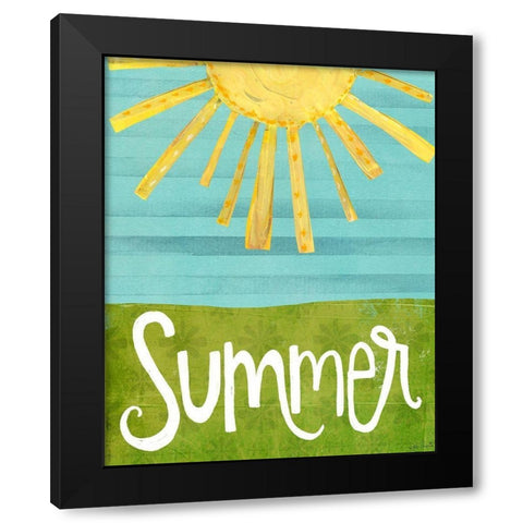 Summer   Black Modern Wood Framed Art Print by Doucette, Katie