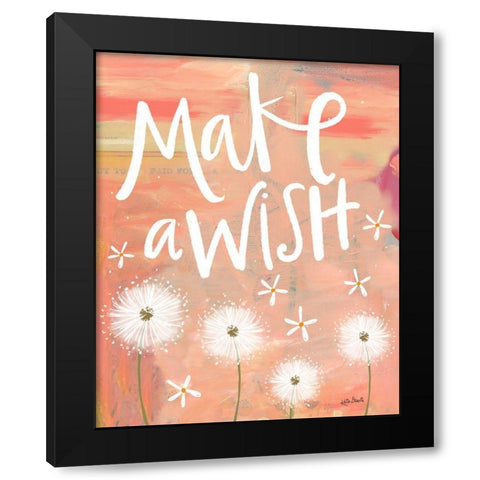 Make a Wish Black Modern Wood Framed Art Print by Doucette, Katie