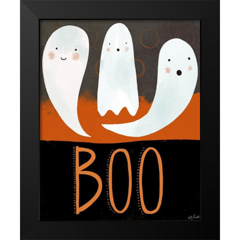 Boo Black Modern Wood Framed Art Print by Doucette, Katie