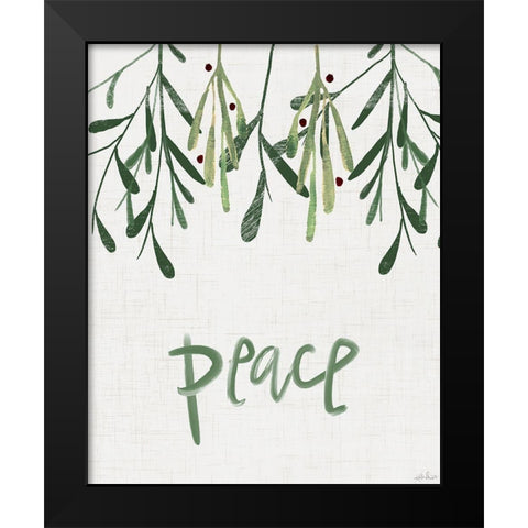 Peace   Black Modern Wood Framed Art Print by Doucette, Katie