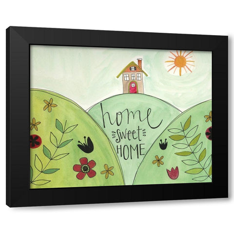 Home Sweet Home Black Modern Wood Framed Art Print by Doucette, Katie