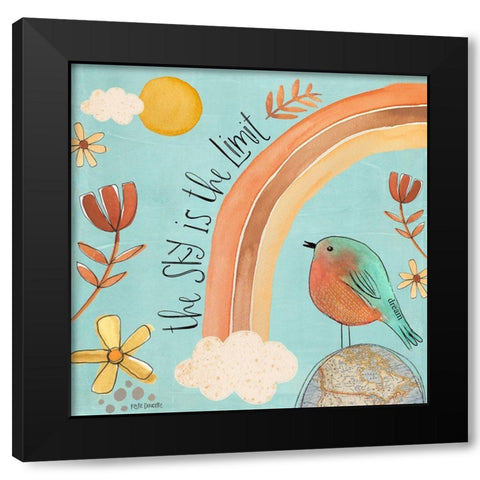Sky is the Limit Black Modern Wood Framed Art Print with Double Matting by Doucette, Katie