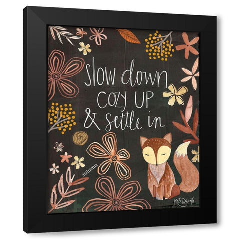 Cozy Up Black Modern Wood Framed Art Print with Double Matting by Doucette, Katie