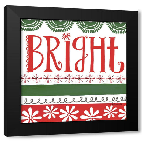 Bright Black Modern Wood Framed Art Print by Doucette, Katie