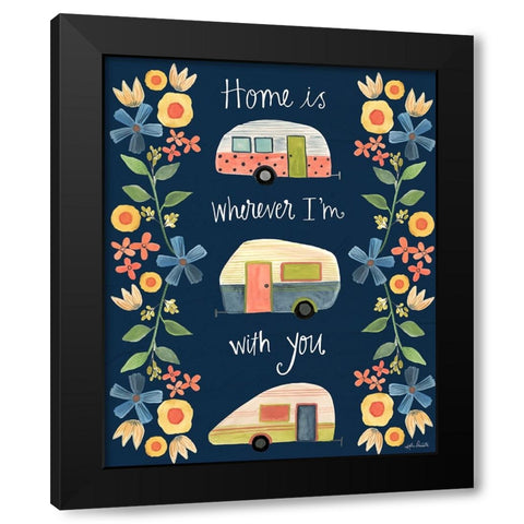 Home II Black Modern Wood Framed Art Print with Double Matting by Doucette, Katie