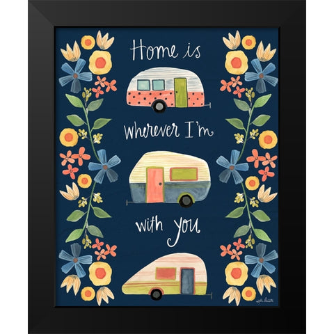 Home II Black Modern Wood Framed Art Print by Doucette, Katie