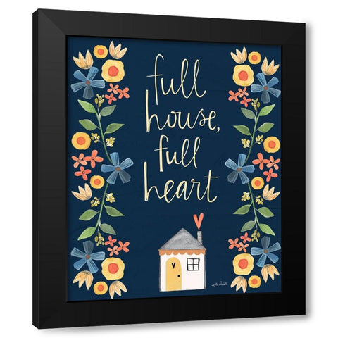 Full Heart Black Modern Wood Framed Art Print with Double Matting by Doucette, Katie