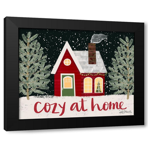 Cozy at Home Black Modern Wood Framed Art Print with Double Matting by Doucette, Katie