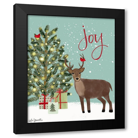 Joy Black Modern Wood Framed Art Print by Doucette, Katie