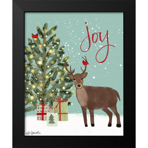 Joy Black Modern Wood Framed Art Print by Doucette, Katie