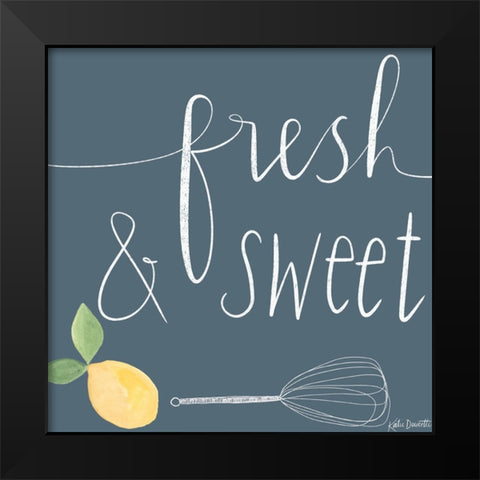 Fresh and Sweet Black Modern Wood Framed Art Print by Doucette, Katie