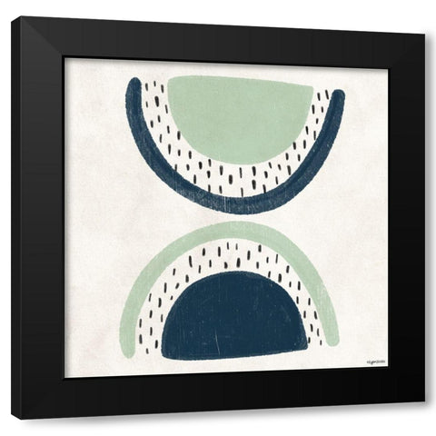Mint Arc Black Modern Wood Framed Art Print by Brown, Kyra