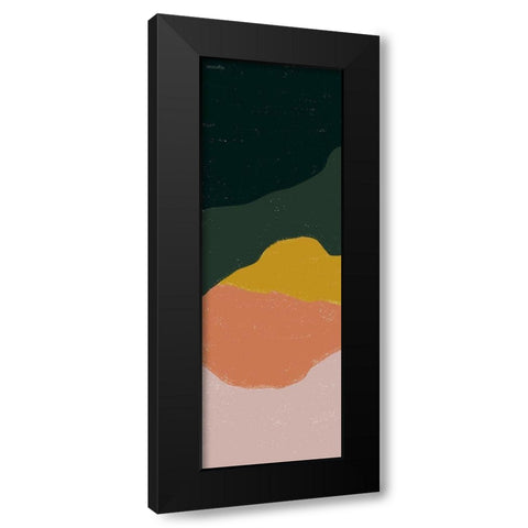 Terracotta Mountains I Black Modern Wood Framed Art Print with Double Matting by Brown, Kyra