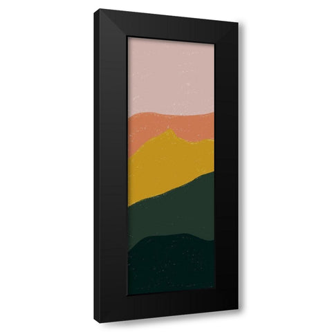 Terracotta Mountains II Black Modern Wood Framed Art Print by Brown, Kyra