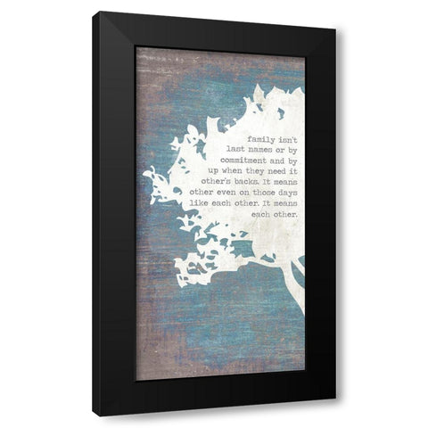 Left Tree Black Modern Wood Framed Art Print by Brown, Kyra