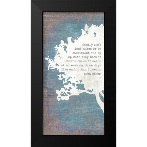 Left Tree Black Modern Wood Framed Art Print by Brown, Kyra