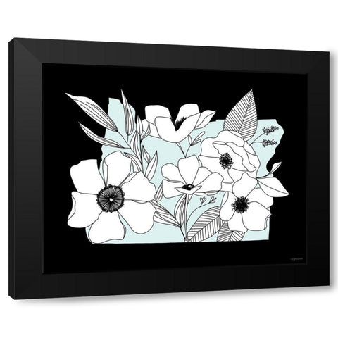 Oregon Flowers Black Modern Wood Framed Art Print with Double Matting by Brown, Kyra