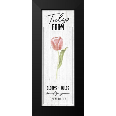 Tulip Farm Black Modern Wood Framed Art Print by Brown, Kyra