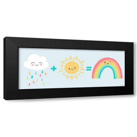 Making Rainbows Black Modern Wood Framed Art Print by Brown, Kyra