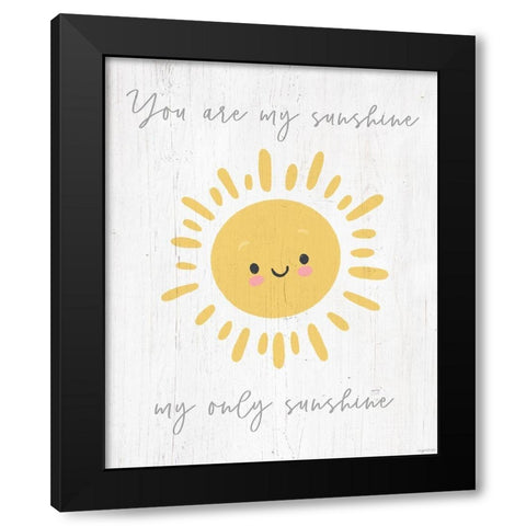 Only Sunshine Black Modern Wood Framed Art Print by Brown, Kyra