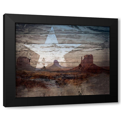 Desert Star Black Modern Wood Framed Art Print by Brown, Kyra
