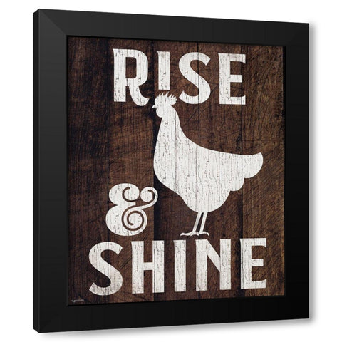 Rise and Shine Black Modern Wood Framed Art Print with Double Matting by Brown, Kyra