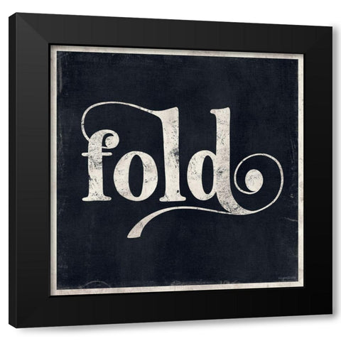 Fold Black Modern Wood Framed Art Print by Brown, Kyra