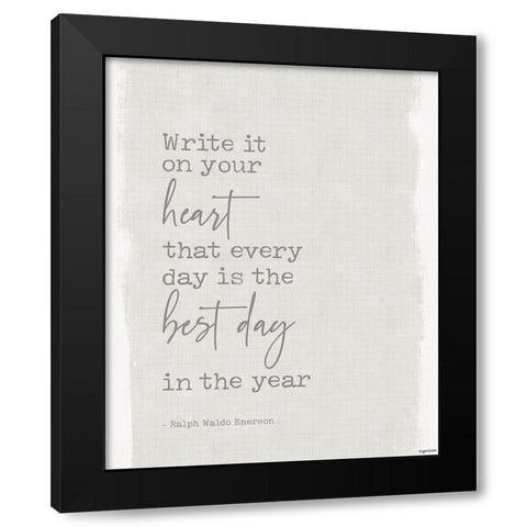 Best Day Black Modern Wood Framed Art Print with Double Matting by Brown, Kyra