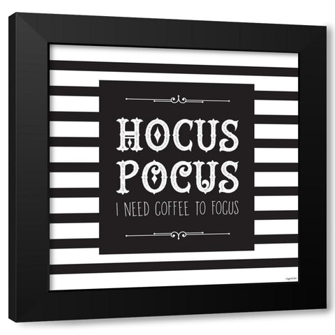 Hocus Pocus Black Modern Wood Framed Art Print by Brown, Kyra