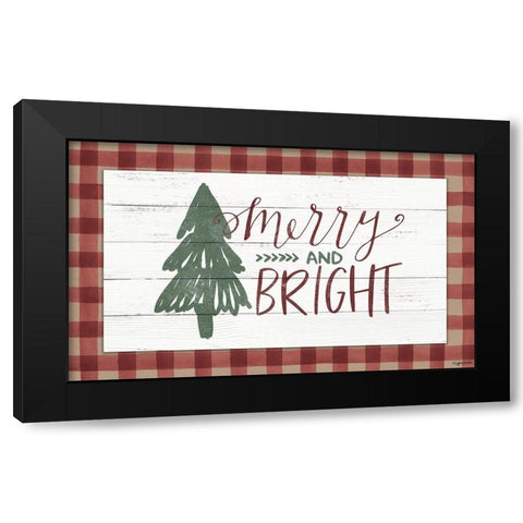 Merry and Bright Black Modern Wood Framed Art Print with Double Matting by Brown, Kyra