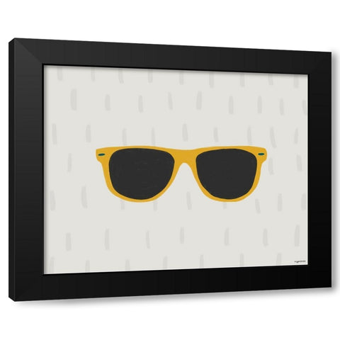 Shades Black Modern Wood Framed Art Print with Double Matting by Brown, Kyra