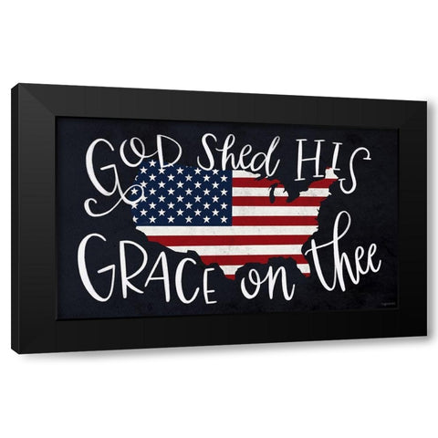Grace Black Modern Wood Framed Art Print by Brown, Kyra