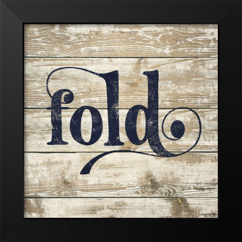 Fold Black Modern Wood Framed Art Print by Brown, Kyra