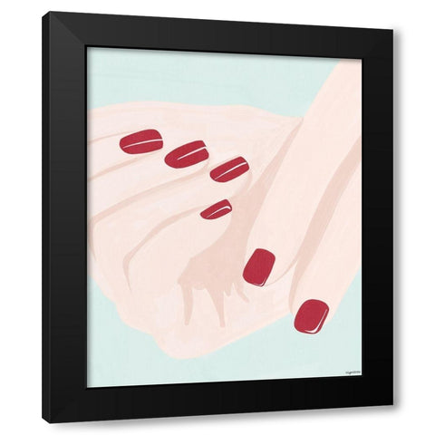 Hand III Black Modern Wood Framed Art Print by Brown, Kyra