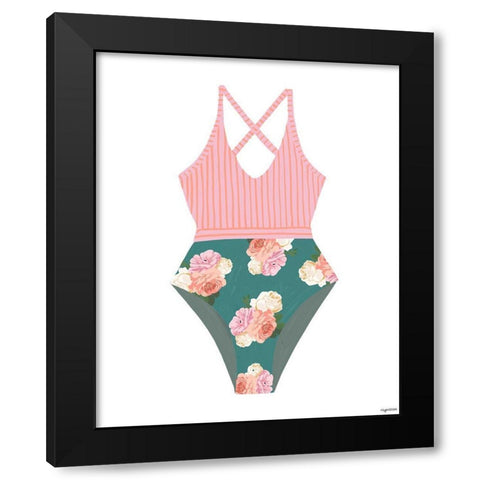 Swimsuit III Black Modern Wood Framed Art Print by Brown, Kyra
