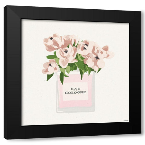 Flower Perfume Black Modern Wood Framed Art Print with Double Matting by Brown, Kyra