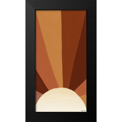 Sunrise Black Modern Wood Framed Art Print by Brown, Kyra