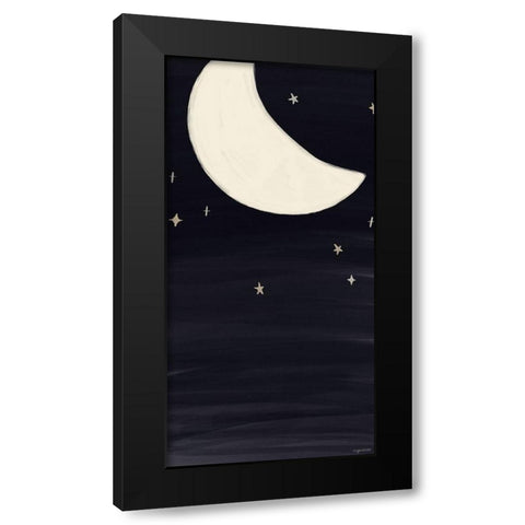 Moonlight Black Modern Wood Framed Art Print by Brown, Kyra