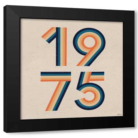 1975 Black Modern Wood Framed Art Print by Brown, Kyra