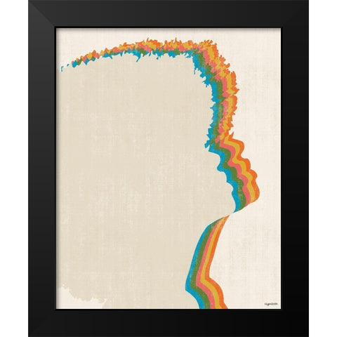 70s Woman II Black Modern Wood Framed Art Print by Brown, Kyra