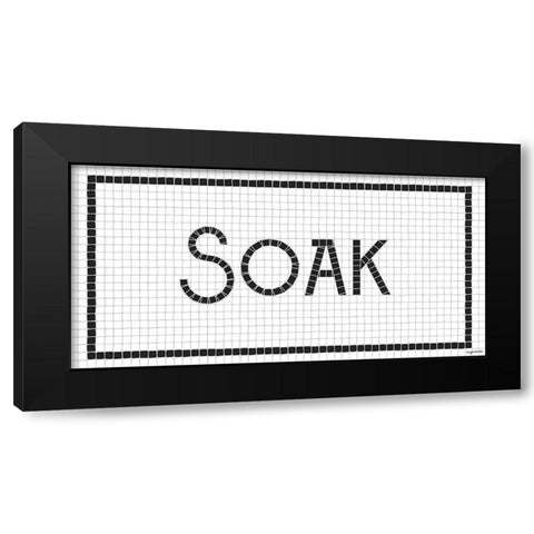 Soak Black Modern Wood Framed Art Print by Brown, Kyra