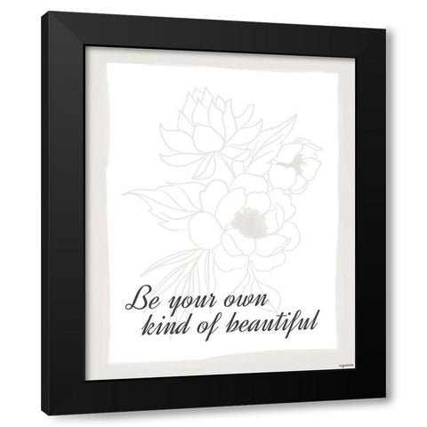 Beautiful Black Modern Wood Framed Art Print by Brown, Kyra