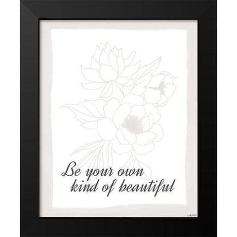 Beautiful Black Modern Wood Framed Art Print by Brown, Kyra