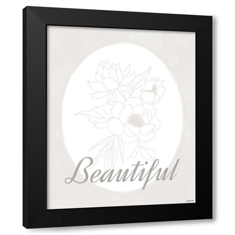Beautiful Black Modern Wood Framed Art Print with Double Matting by Brown, Kyra