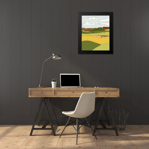 Pasture I Black Modern Wood Framed Art Print by Brown, Kyra