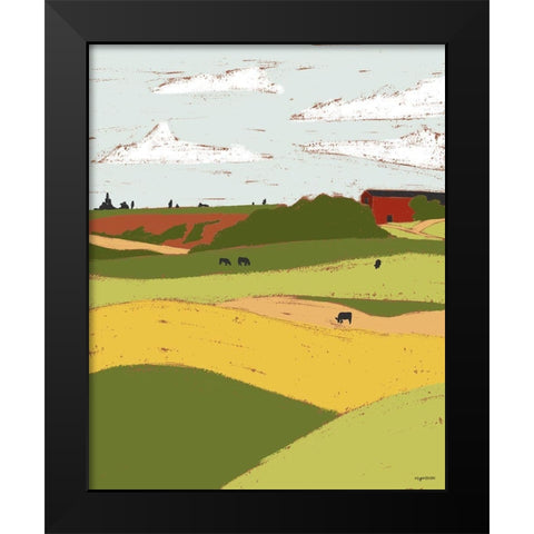 Pasture I Black Modern Wood Framed Art Print by Brown, Kyra