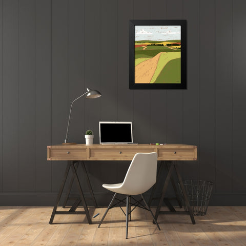 Pasture II Black Modern Wood Framed Art Print by Brown, Kyra